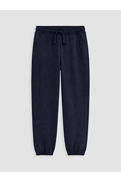 LC Waikiki Navy Blue Boys' Thick Jogger Sweatpants