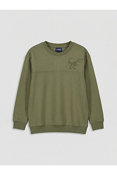 LC Waikiki Two Mt Shop Quality Lcw Kids Khaki 3 Thread Printed Standard & Reg...