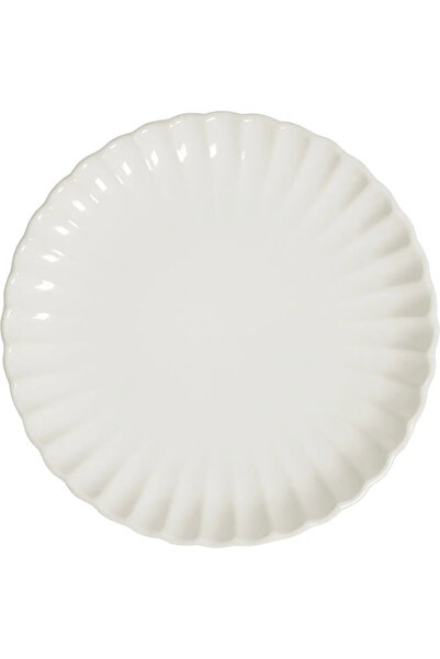 Carrefour Home Farfurie de desert, ceramică, 21 cm, albă