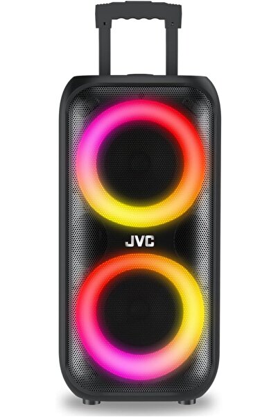 JVC Portable Bluetooth Trolley Party Speaker, 1200W PMPO, 3600mAh Battery, Mu...