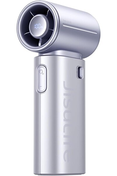 JISULIFE Handheld Fan Life9S - Sleek Chrome: Turbo Power, 22 Hours Cooling
