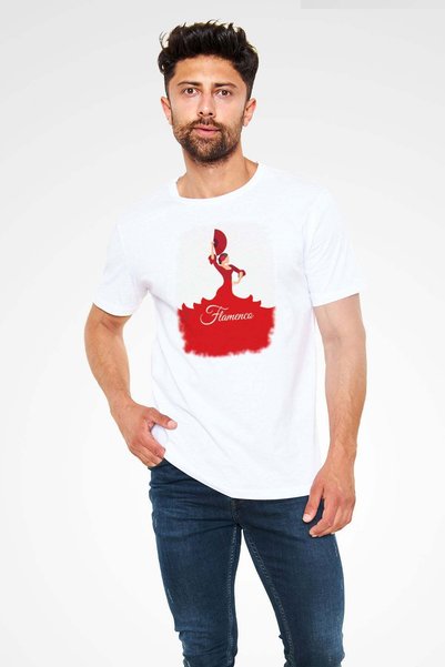 Darkhane Flamenco White Unisex T-Shirt T-Shirt