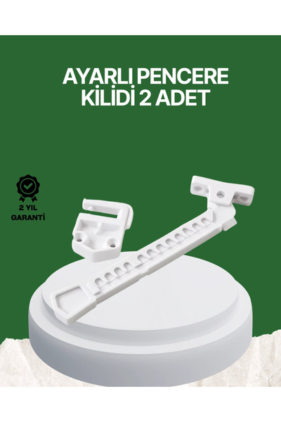 Mey İthalat® Çocuk Ve Evcil Hayvanlar İçin Pencere Emniyet Kilidi 2 Adet
