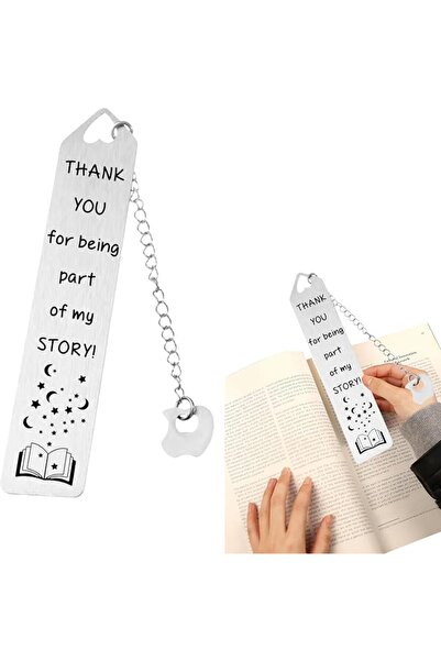 ASKIND Metal Bookmark with Pendant, Creative Book Markers Words Design Decor,...