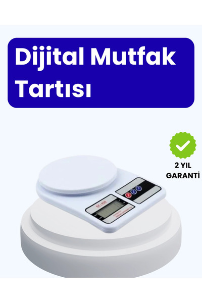 ARNEER Mey İthalat® Dijital Mutfak Terazisi 10Kg Kapasiteli 1G Hassasiyetli