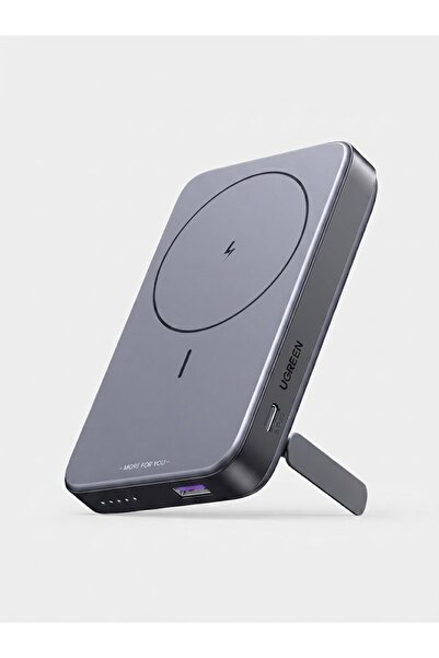 Bionic بنك طاقة Green Lion DXB MagSafe بسعة 10000 مللي أمبير مع حامل مدمج، شح...