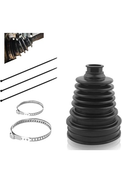 TERRIFI طقم إصلاح غطاء مفصل السرعة الثابتة (CV Joint Boot) يناسب معظم السيارا...