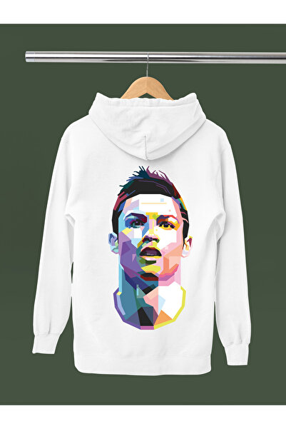 MAGORS Christiano Ronaldo Printed Cotton Long Sleeved 3-Yarn Hooded Sweatshirt