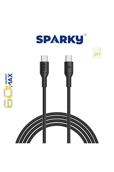 SPARKY سلك شاحن تايب سي - تايب سي 2 متر SK-2505
