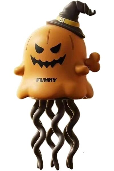 TERRIFI Halloween Wind Up Pumpkin Toy, Dancing Sliding Pumpkin Figure with Wh...