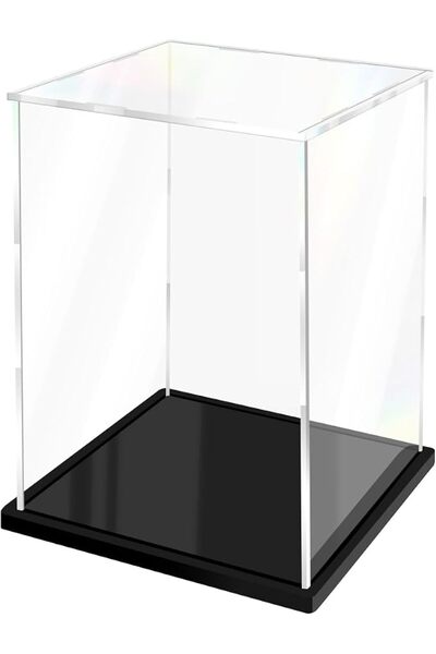 Tazweeq Clear Acrylic Display Cases, Assemble Showcases for Collectibles, Dus...