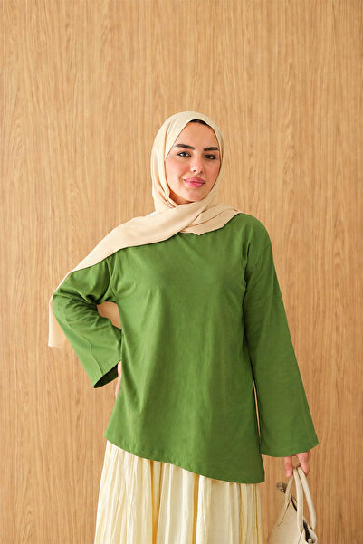 LOCCO Women's Crew Neck Bodysuit Green