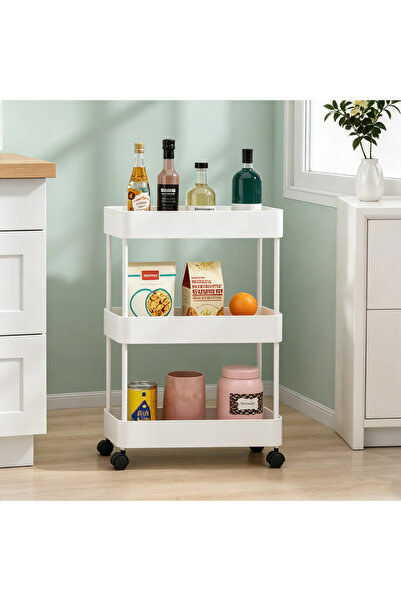 Generic Brand 3-layer crevice removable storage cart