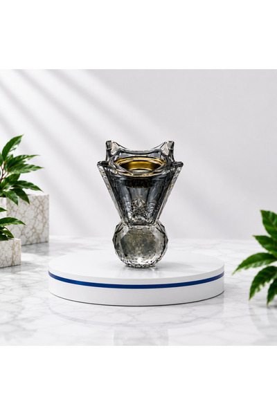 Generic Brand مبخرة كريستال فاخرة بقاعدة كروية