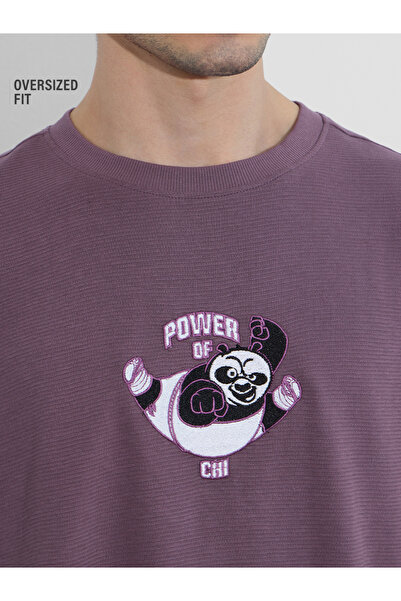 The Souled Store By Styli Mens Kung Fu Panda Graphic Oversized Woven T-Shirt ...
