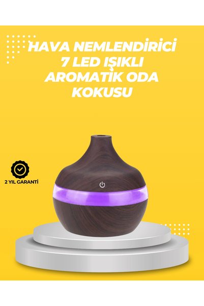 ARNEER Mey İthalat® 7 Renk Led Işıklı Ultrasonik Aroma Difüzör 300 Ml