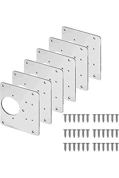 Showay Cabinet Door Hinges Repair Plate Double Thickening Easy Installation H...