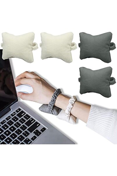 GENERAL Wearable Mouse Wrist Rest 4 Pcs Soft Cushion Mouse Pad Support for Ke...