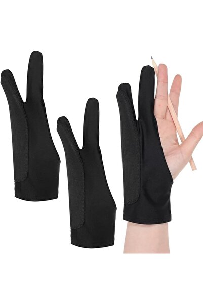 Generic 2Pcs Two Finger Drawing Glove – Palm Rejection for Right Hand, 2-Laye...