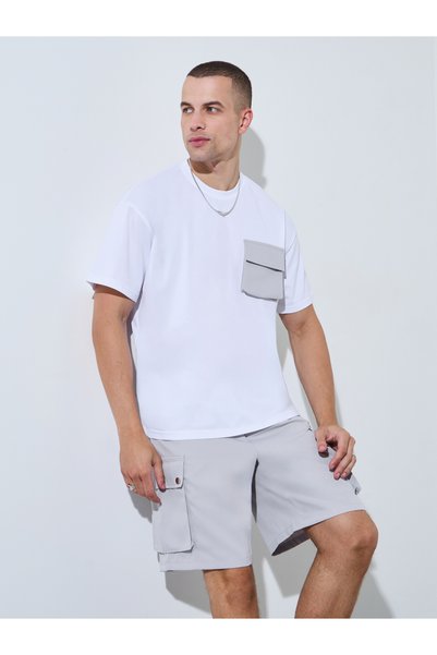 Take Two By Styli Men Pocket Detail T-Shirt and Shorts Co-Ord Set