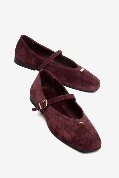 Cefi Shoes Roma Women's Genuine Leather Babet Soft Comfort Insole
