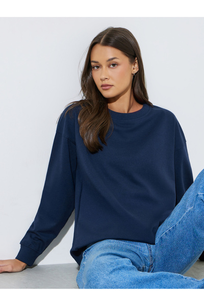 Styli Oversized fit long line sweatshirt
