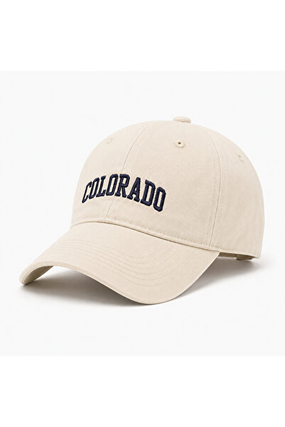 Mutkin COLORADO Nakışlı Unisex Beyzbol Şapka Ayarlanabilir Günlük Kep Kadın E...