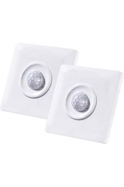 GENERAL 2 قطعة مفتاح إضاءة بمستشعر الحركة، 180 °   مفتاح استشعار الحركة بالأش...