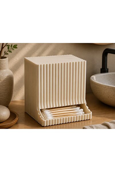 Kulak Çubuğu Saklama Kabı Organizer – Banyo ve Makyaj Düzenleyici 3D Baskı