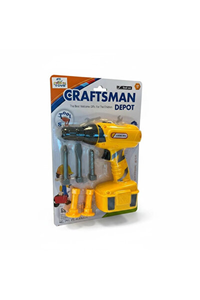 Bucuks Mey İthalat® OYUNCAK PİLLİ MATKAP SETİ