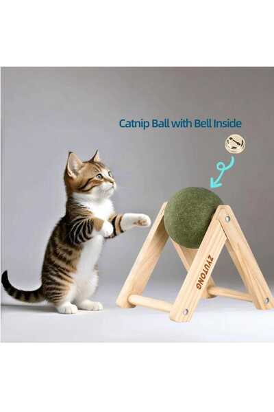Generic Brand Zyutong Giant Catnip Ball Toy with Wooden Stand