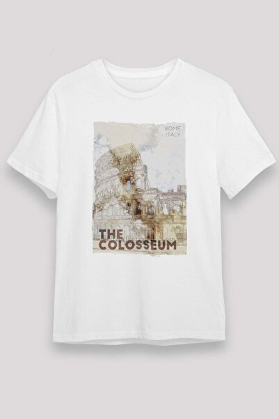 Darkhane Colosseum White Unisex T-Shirt T-Shirt