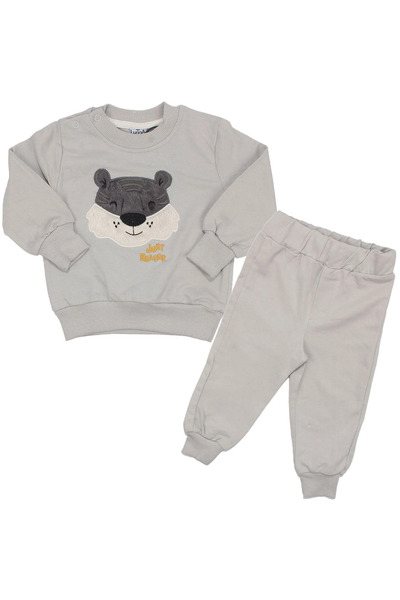 bebegen Baby Boy Gray Roar Tiger Crested Set of 2