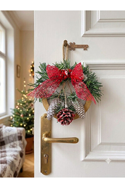 bayram taşcıoğlu home desing Küçük Boy(20 cm çap) Hediyelik Kozalak Garland Y...