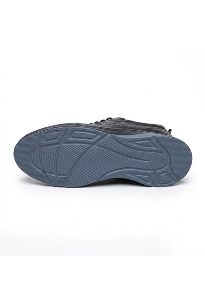 CihanShoes Genuine Leather Orthopedic Large Size Oversize 46-47 Size Black