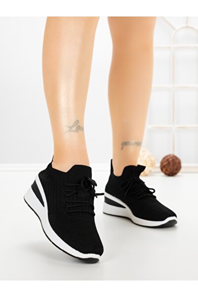 EMAS Pantofi sport dama negri din material textil Rosavia