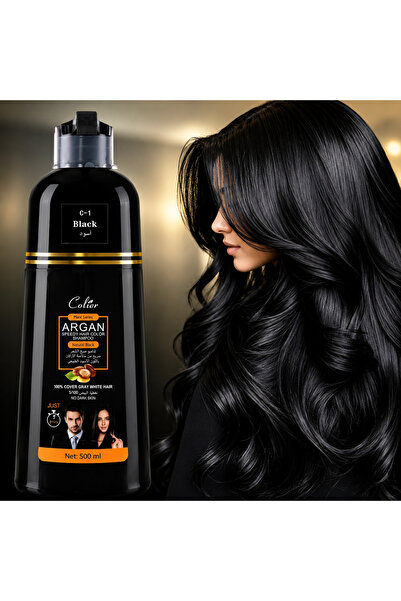 colier Hair Dye Shampoo - Black Color & Say Goodbye to Long Dyeing Sessions, ...
