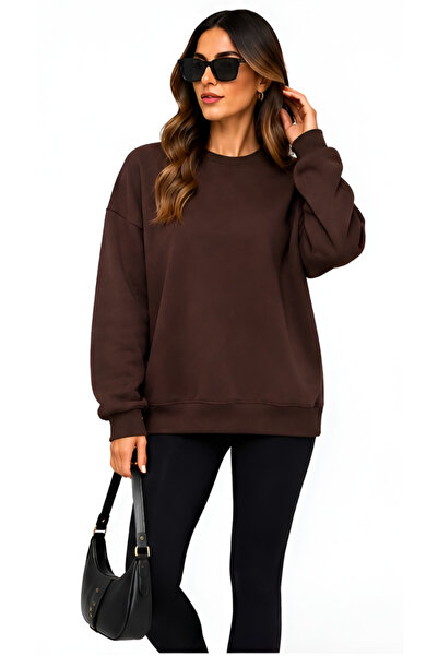 BUSEM Women's Basic Oversize Sweatshirt – Modal Blended Stretch Fabric