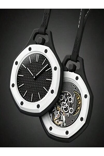 xsport X-Sport Pocket Watch, Unisex Hanging Watch with Leather Lanyard, Octag...