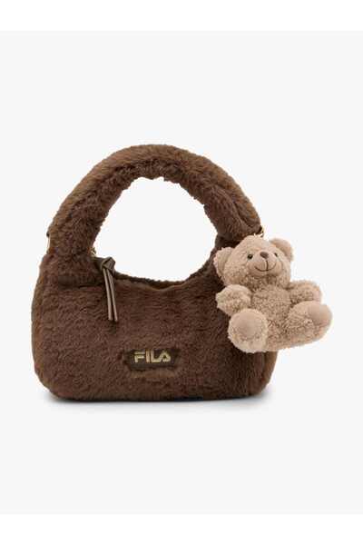 Fila Aksesuarlı Kadife El Çantası