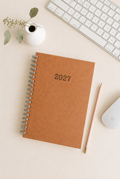 Lizy 2027 Günlük Ajanda – 17x24 cm, Thermo Deri Kapak | 9 Renk Seçeneği