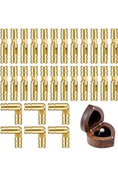GENERAL 30Pcs Hidden Barrel Hinges, Cylinder Jewelry Box Hinges