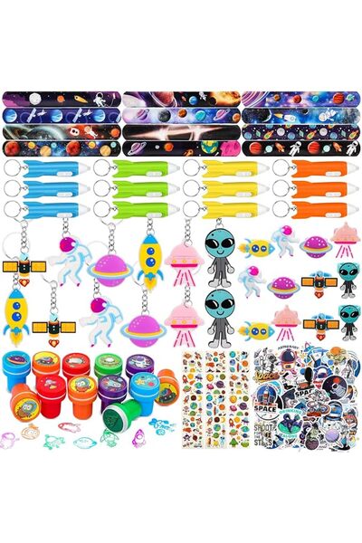 AMOR 172Pcs Outer Space Party Favors for Teen, Birthday Gift Party Supplies f...