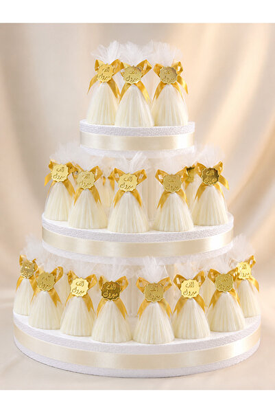 Generic Brand Customizable Bridal Dress Candle Wedding Favors – Any Ribbon Co...
