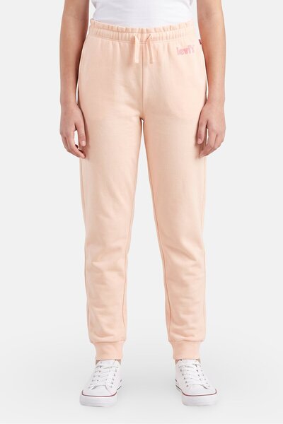 Levi's Kids Girl Regular Fit Embroidered Logo Jogger Pants, Peach