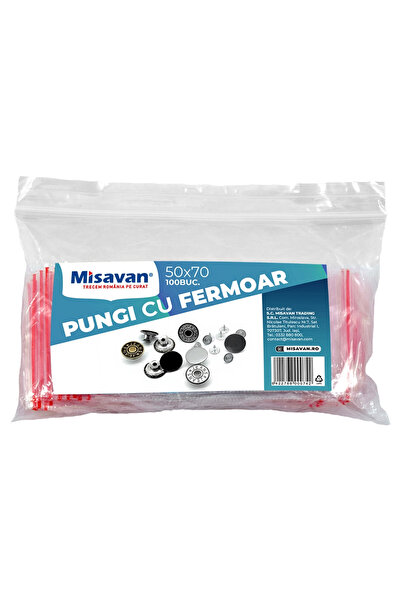 Misavan Pungi cu fermoar Misavan, 5*7cm, 100 buc/ set