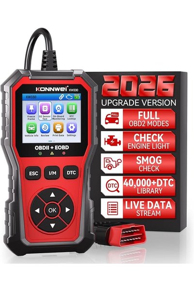 KONNWEİ OBD2 Scanner Diagnostic Tool KW330, Check Engine Code Reader with Bat...
