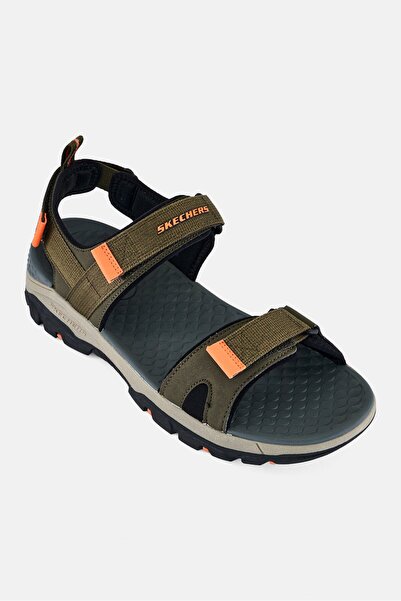 SKECHERS Men Ryer Velcro Closure Outdoor Sandals, Olive