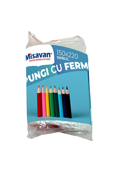 Misavan Pungi cu fermoar Misavan, 15*22cm, 100 buc/ set