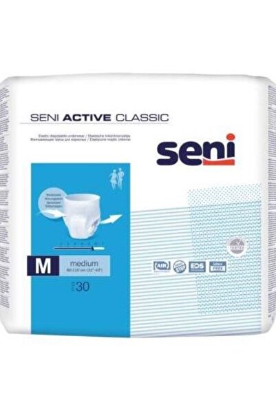 Seni Active Classic Medium Chilot Absorbant 30 bucăți - 6 bucăți - 80-110cm